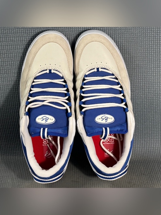 Evant Men’s Skate Sneakers White/Blue Size 13 main image 8